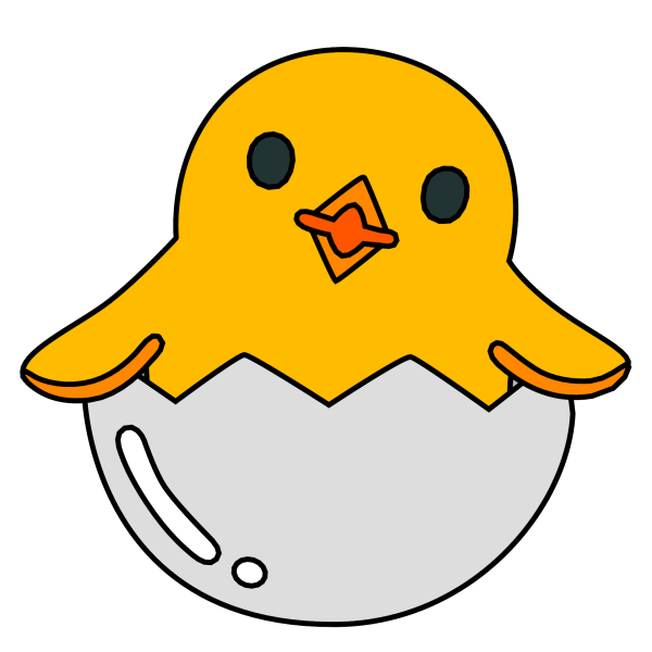 Вылупившийся цыпленок эмодзи