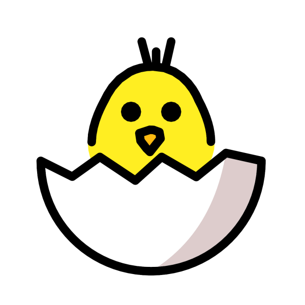 Смайл цыпленок в скорлупе