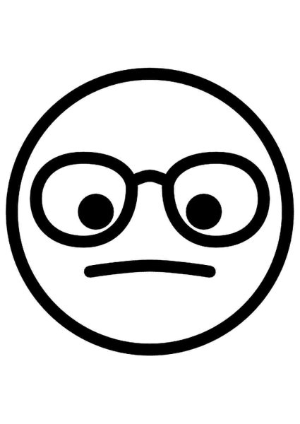 Смайл черно белый