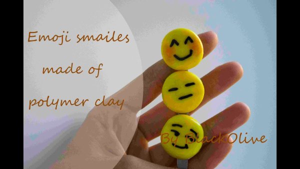 Смайлики из полимерной глины
