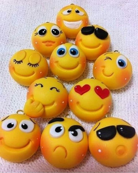 Смайлики из полимерной глины