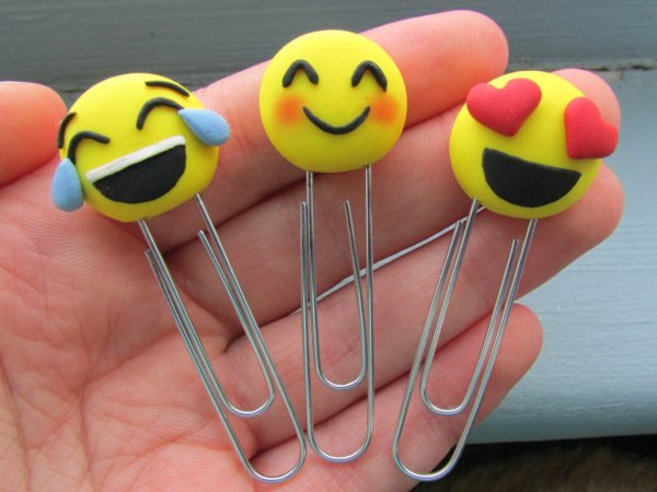 Скрепки с полимерной глиной