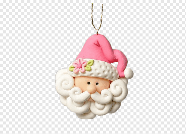 Игрушка из полимерное глины на белом фоне