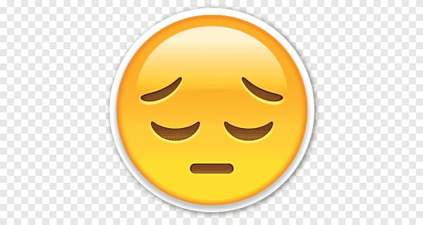 Грустный смайлик черный