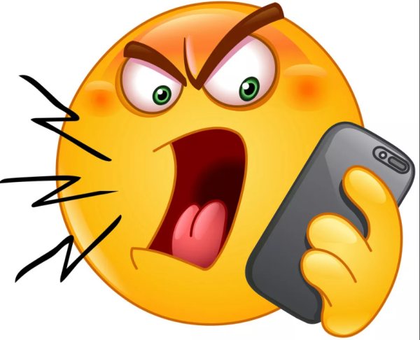 Смайлик с мобильником