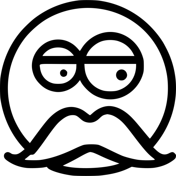 Бородатый смайлик в очках