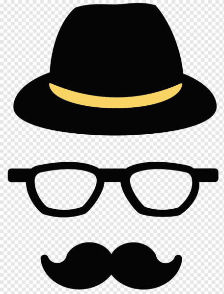 Усы шляпа очки