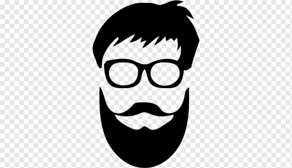 Усы и борода на прозрачном фоне
