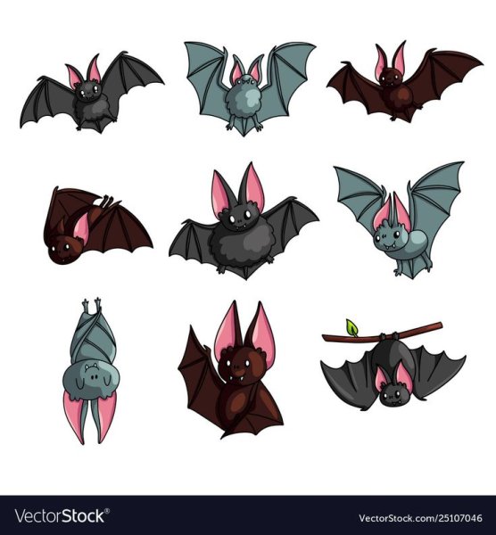 Летучая мышь черная эмодзи