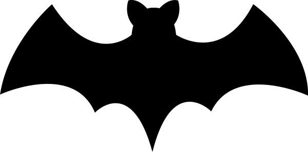 Черная летучая мышь с красными глазами