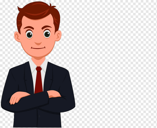 Стикер делового человека