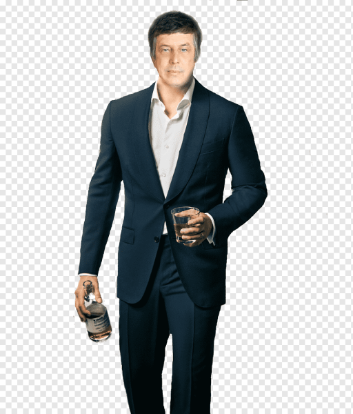 Человек в костюме в полный рост без фона