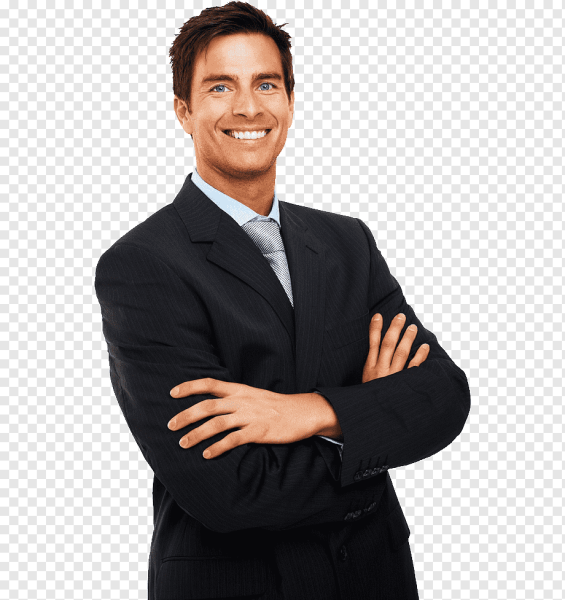 Бизнесмен улыбается