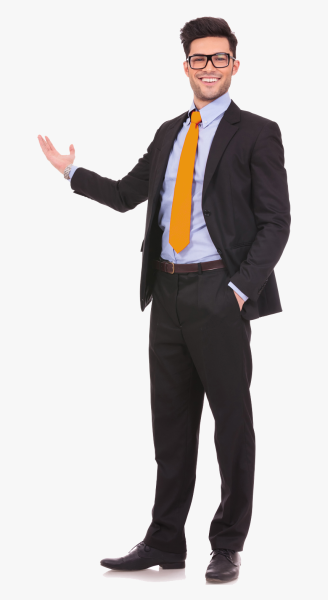 Бизнесмен в полный рост