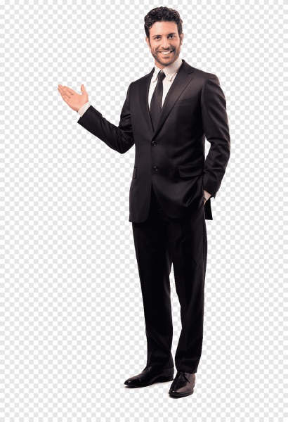 Человек в деловом костюме