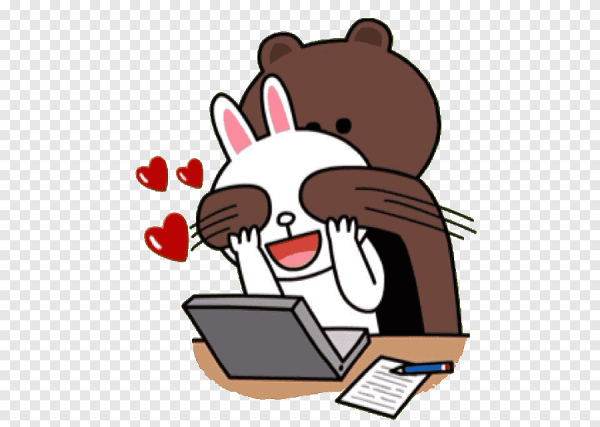 Стикеры Brown & Cony