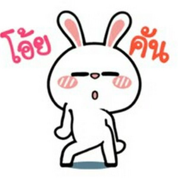 Стикер заяц для ватсап