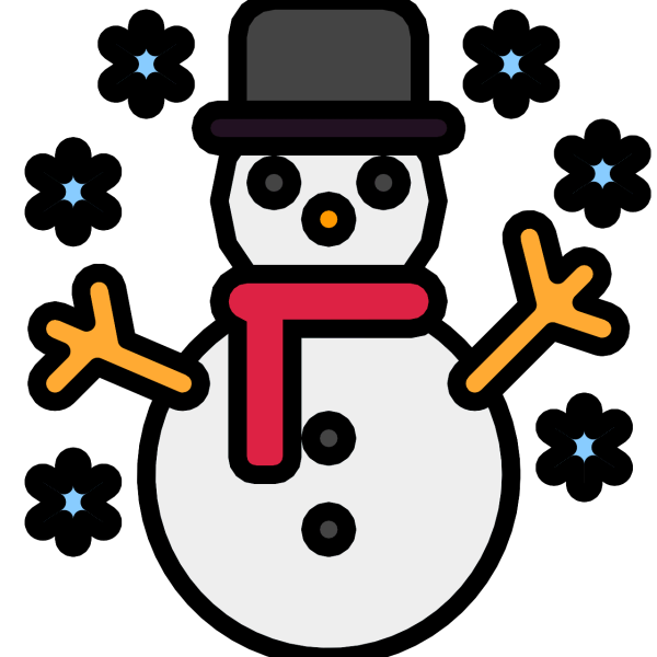 Смайлики Снеговики новогодние