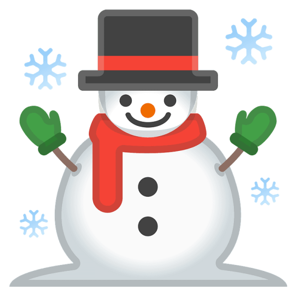 Смайлики Снеговики новогодние