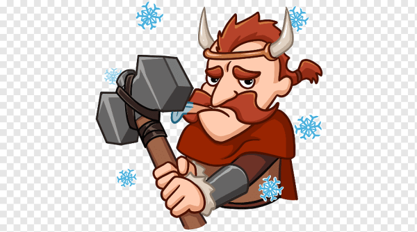 Викинг арт стикер