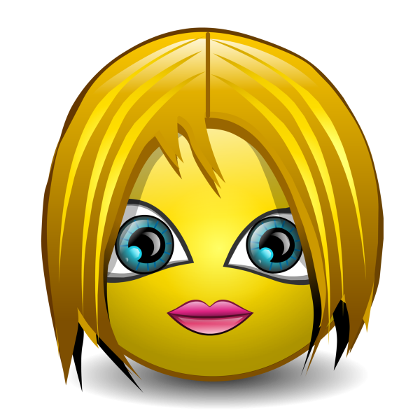 Смайлик девочка