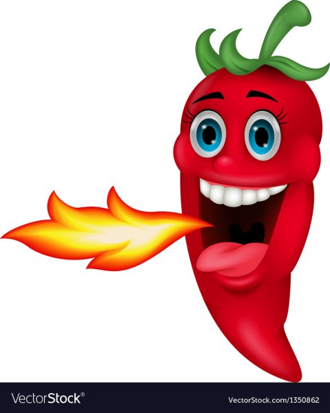 Острый перец горит