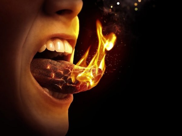 Ожог неба острым перцем