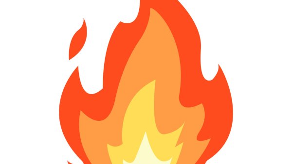 Огонь нарисованный