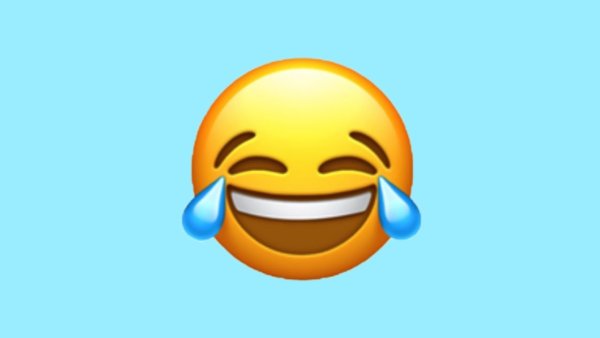 Смеющийся смайлик со слезами