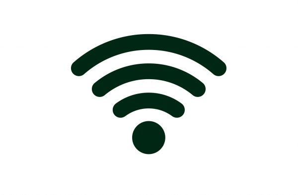 Значок вай фай белый