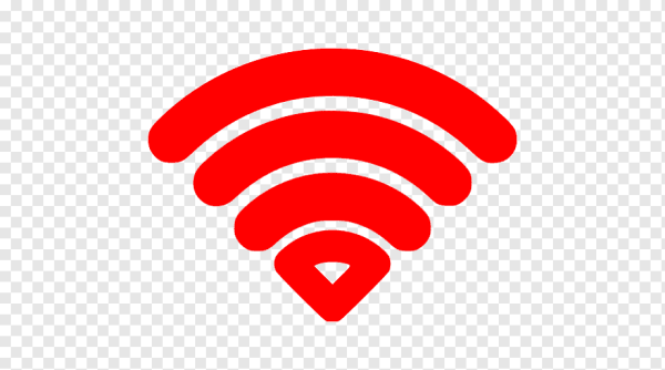 Знак вай фай красный