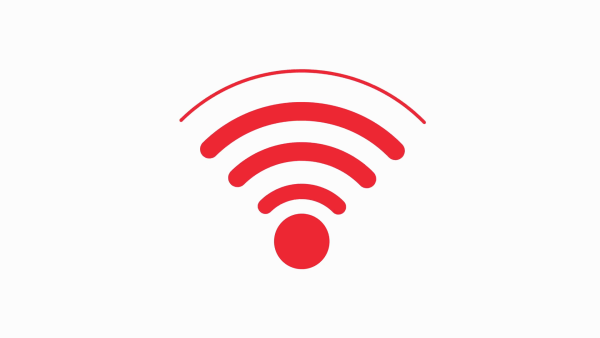 Значок Wi-Fi красный