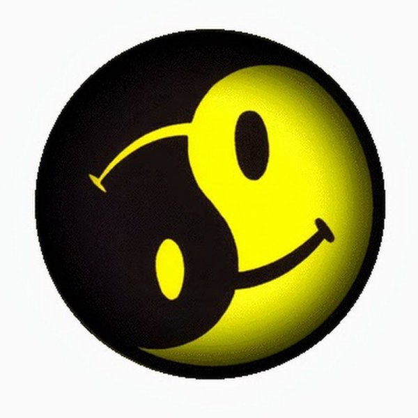 Тату смайлик Инь Янь