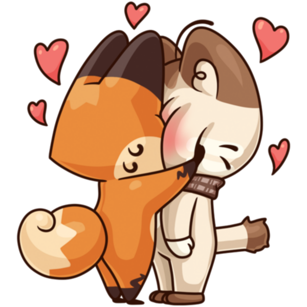 Стикеры влюбленные