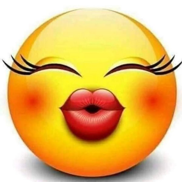 Смайл поцелуй с радостью