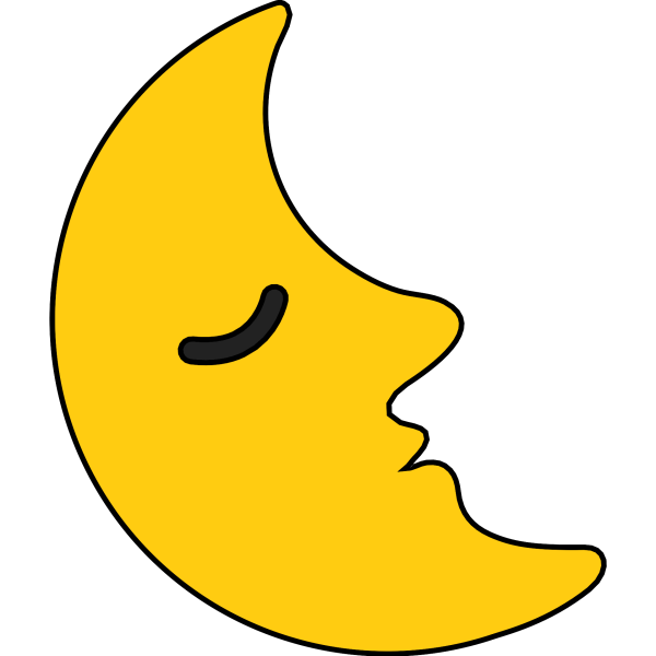 Смайлик полумесяц