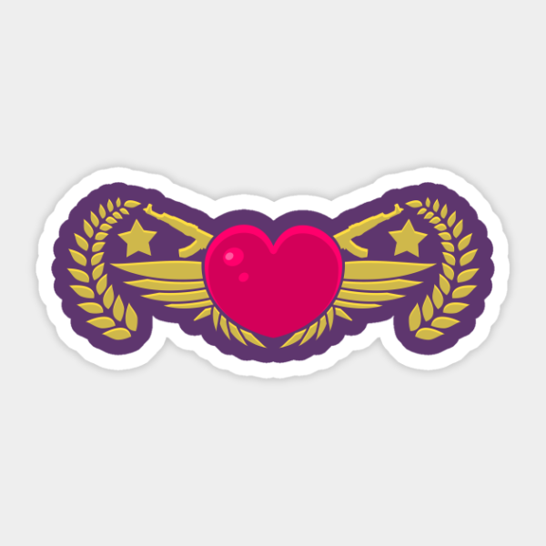 Стикер КС го сердечко