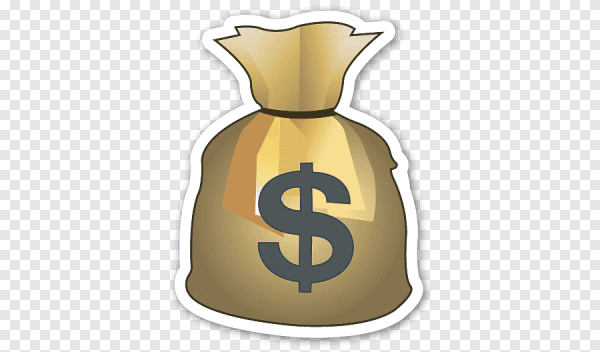 Смайлик мешок с деньгами