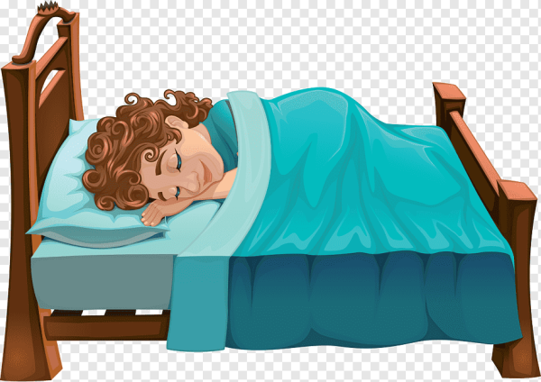 Женщина на кровати мультяшные