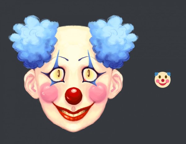 Клоун эмодзи