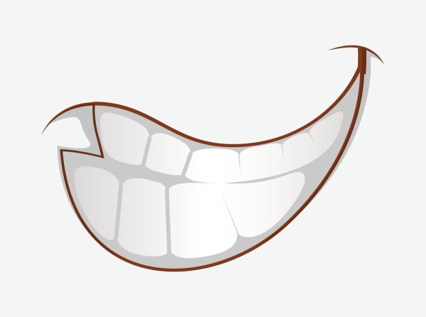 Мультяшный рот без фона