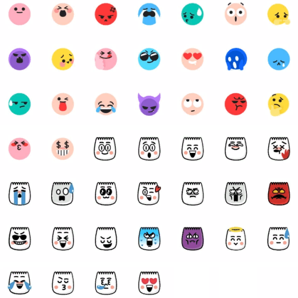 Стикеры смайлы для распечатки