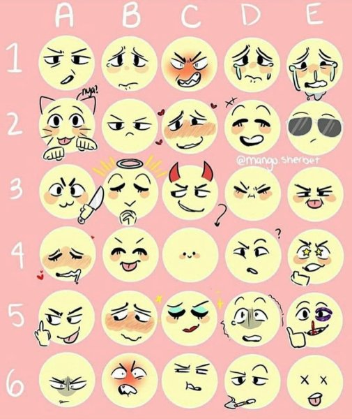 Необычные эмоции для рисования