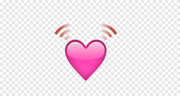 Розовое сердечко смайлик