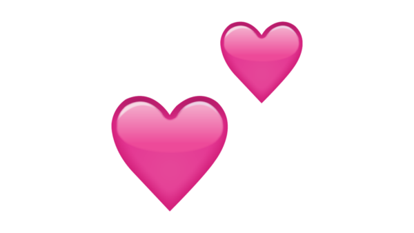 Смайл сердечко на прозрачном фоне