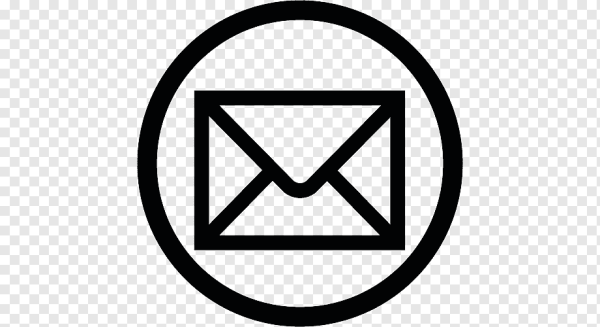 Иконка почта черная