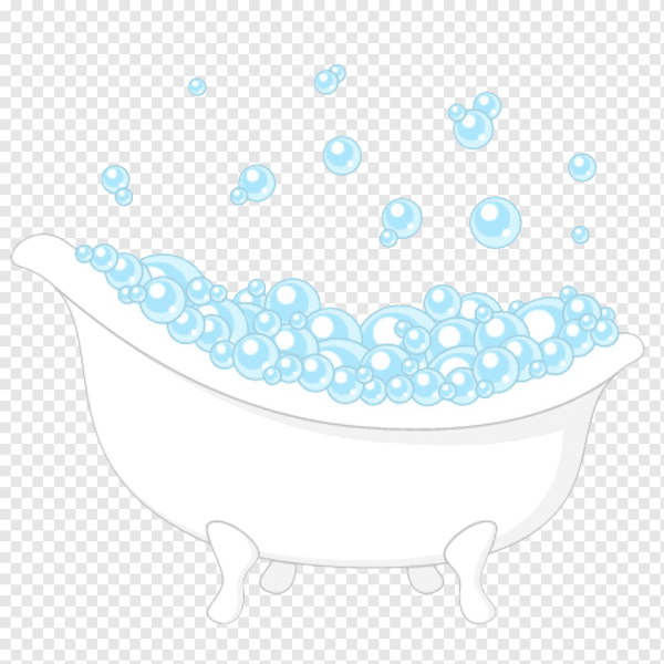 Ванна с пеной мультяшная