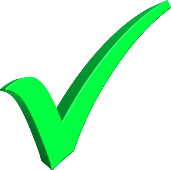 Стикер галочка