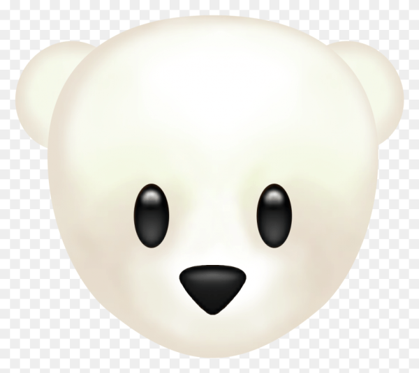ЭМОДЖИ белый медведь