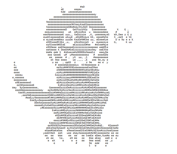 Рисунки из символов ASCII